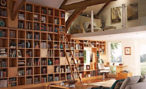 estantería de libros