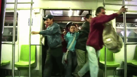 gif en el metro