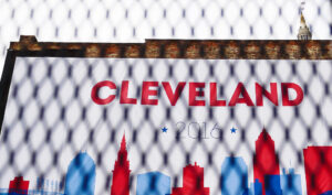 CLEVELAND, OH - JULY 17: The City of Cleveland has been fenced off to increase security surrounding the Quicken Loans Arena the day before the start of the Republican National Convention on July 17, 2016. An estimated 50,000 people are expected in Cleveland, including hundreds of protesters and members of the media. The four-day Republican National Convention kicks off on July 18. (Photo by Jeff Swensen/Getty Images)