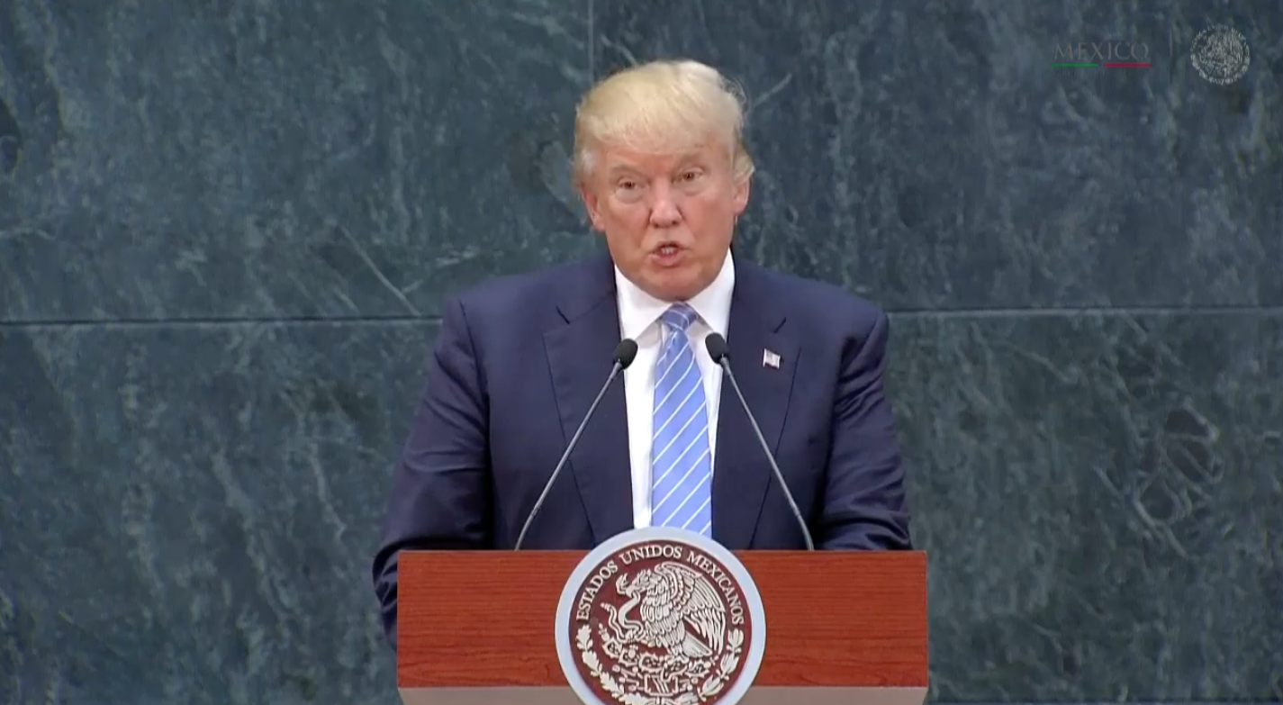 donald trump conferencia en mexico