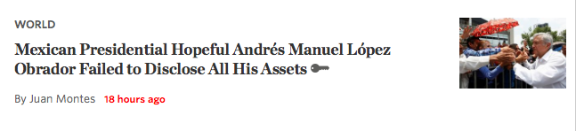 wall street journal amlo