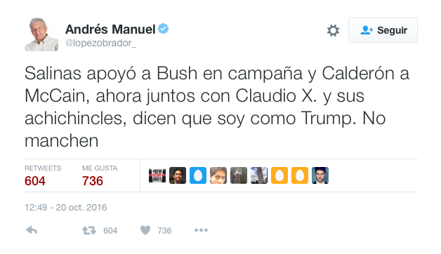 tuit de amlo no manchen