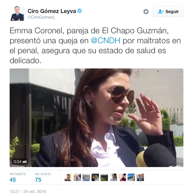 tuit ciro gomez leyva chapo