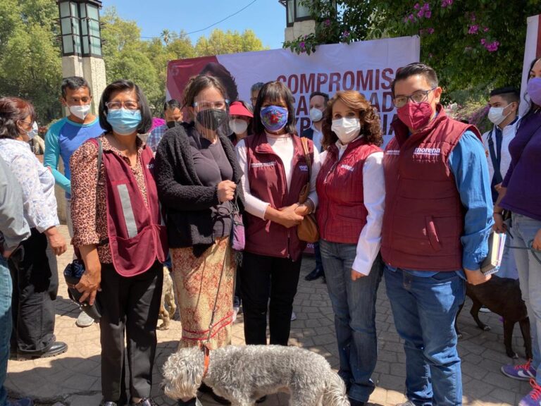 Dolores Padierna se dijo comprometida con el cuidado de los animales en Cuauhtémoc.