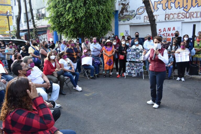Dolores Padierna Luna, candidata por Morena y el Partido del Trabajo a la alcaldía Cuauhtémoc