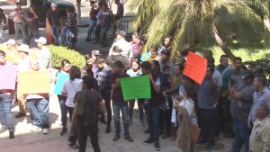 protesta de mineros de Cosalá