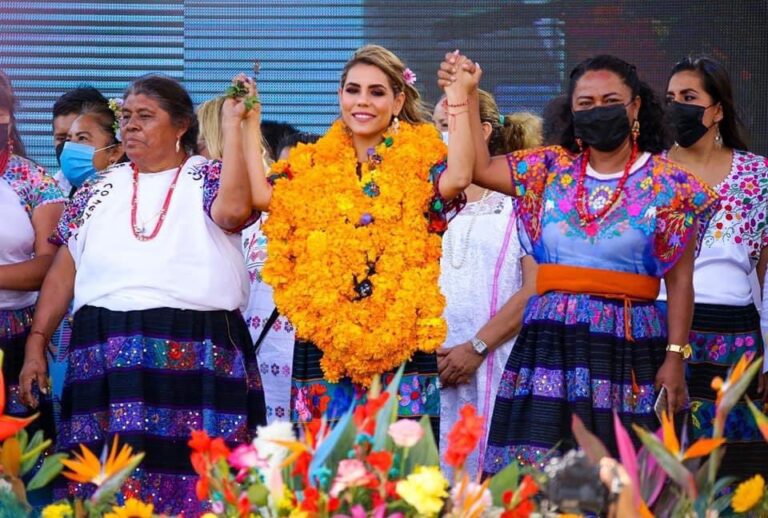 La gobernadora de Guerrero, Evelyn Salgado.