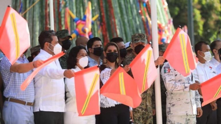 La gobernadora de Guerrero, Evelyn Salgado dio el banderazo con el que inicia el Operativo de Vacacional de Invierno en Guerrero.