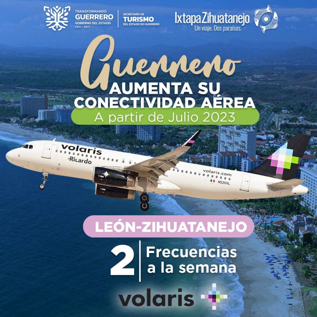 Sigue en auge la conectividad aérea en Guerrero, ya que se han anunciado tres nuevas rutas