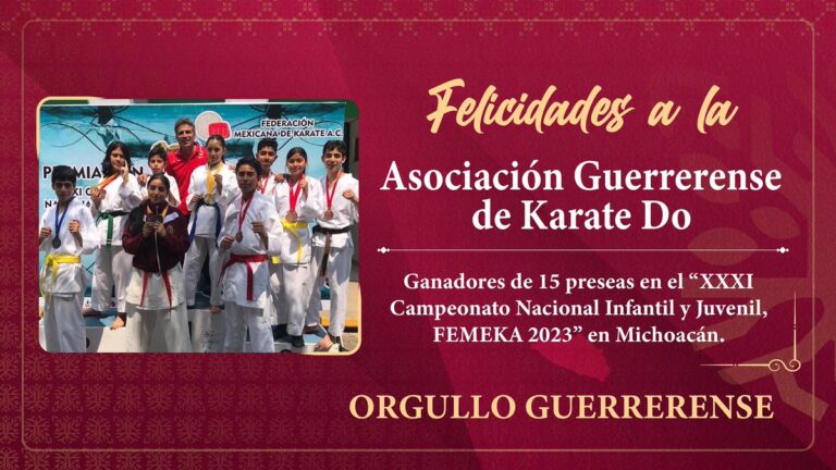 Karatekas guerrerensesdestacan con 15 preseas en competencia nacional