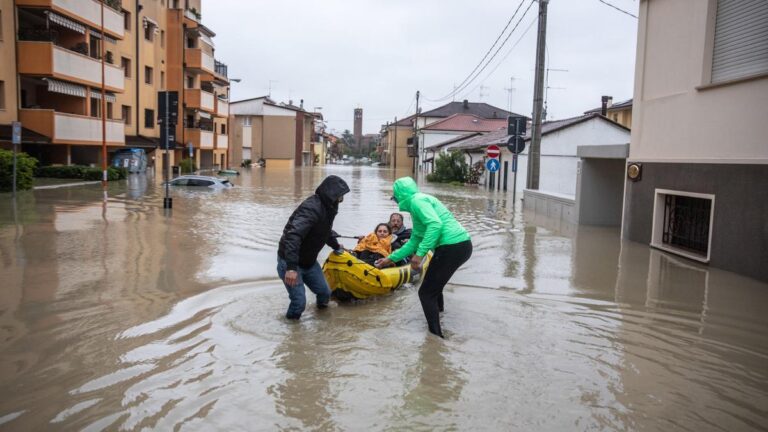 Lluvias afectan gravemente la región de Emilia Romagna, Italia