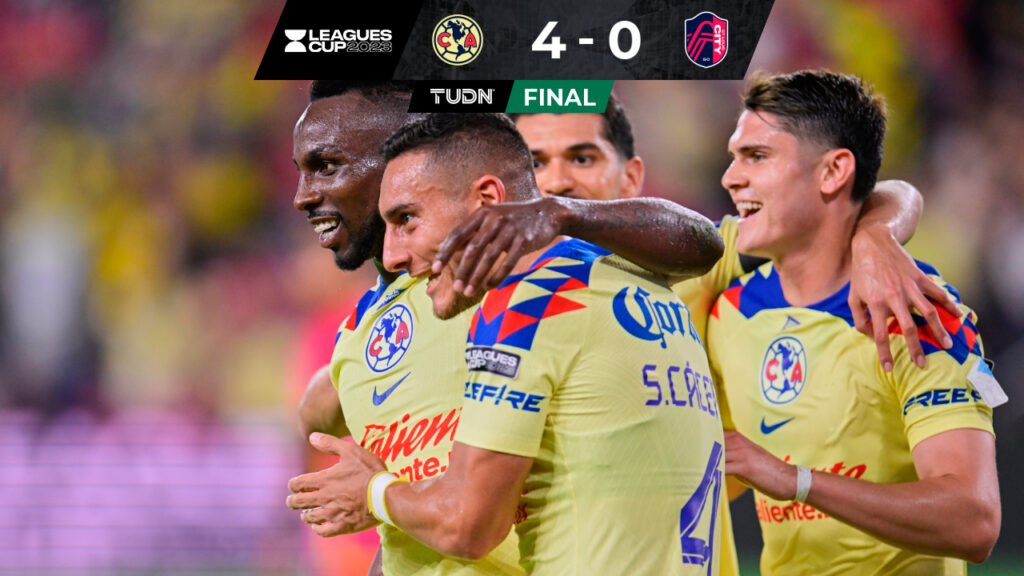 En su debut en la Leagues Cup, América golea al St. Louis