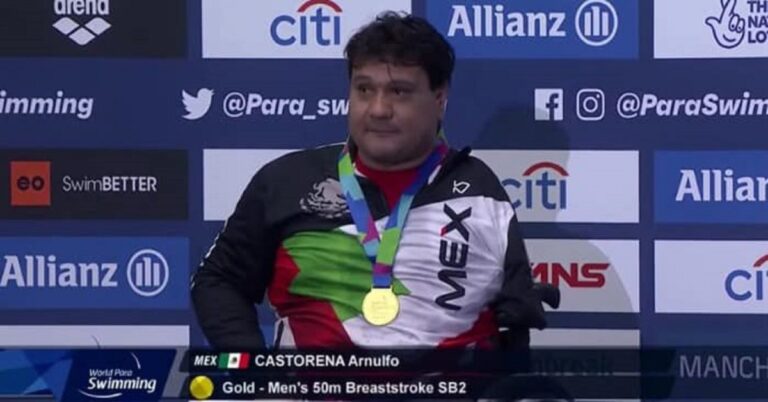 México gana primer oro en Mundial de Para Natación