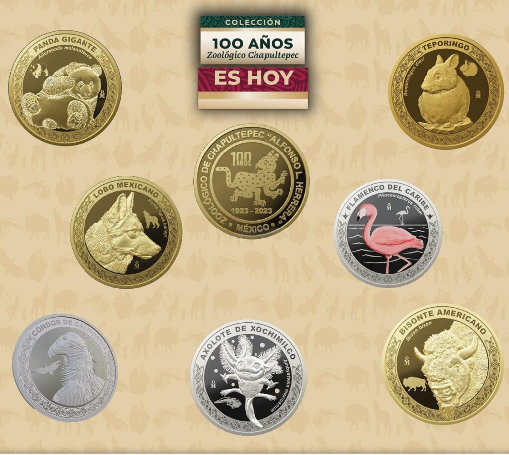 Monedas por centenario del Zoológico de Chapultepec tienen alta demanda