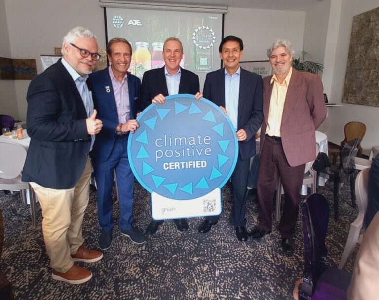Grupo AJE recibió el Certificado Climate Positive