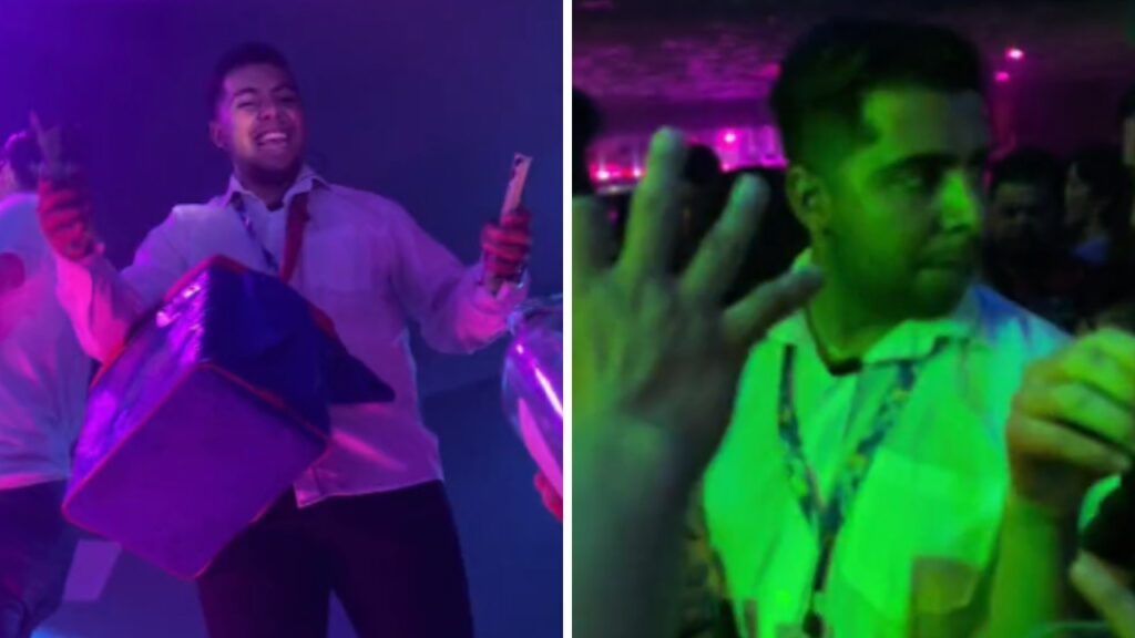 Captan a 'Paco empanadas', como mesero en bar