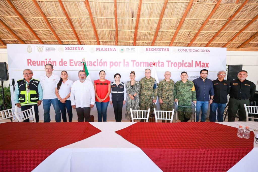Respuesta coordinada ante estragos de “Max” en Guerrero