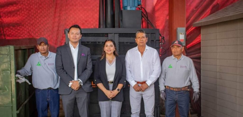 Planta de compactación de residuos donada por AJEMEX inicia sus operaciones en Tepoztlán