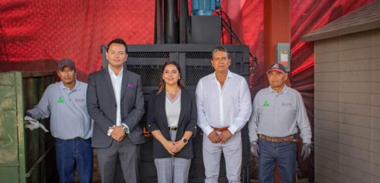 Planta de compactación de residuos donada por AJEMEX inicia sus operaciones en Tepoztlán