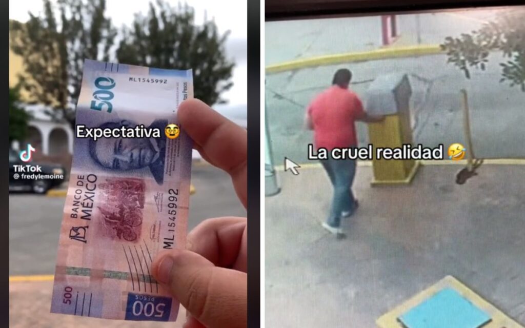 Tiktoker engañaba a incautos con dejar dinero en sitios al azar