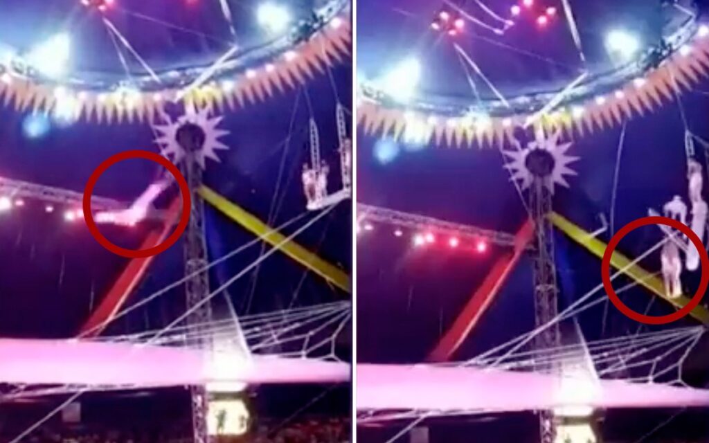 Trapecista chileno cae al vacío en circo de China