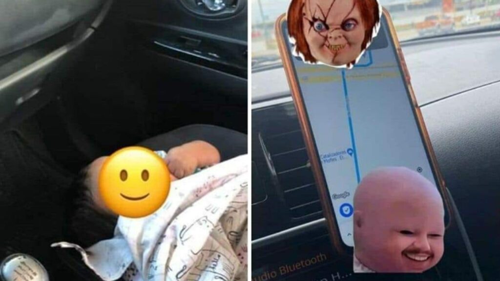 Para no ver a su ex, una mujer manda a bebé en Didi