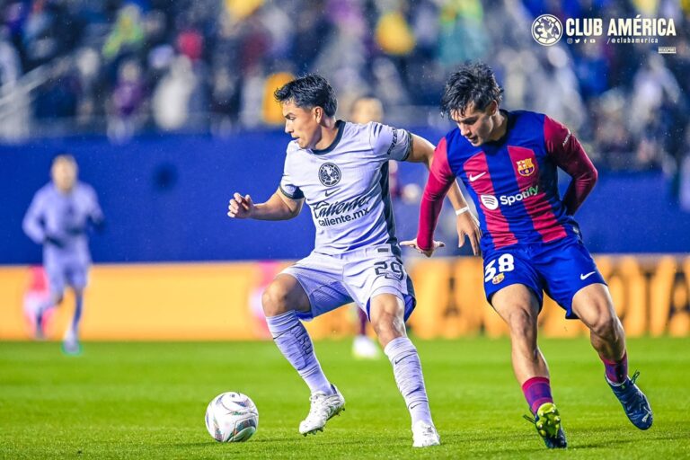 América cierra 2023 ganando al Barcelona de España