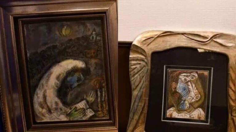Recuperan pinturas de Picasso y Chagall robadas