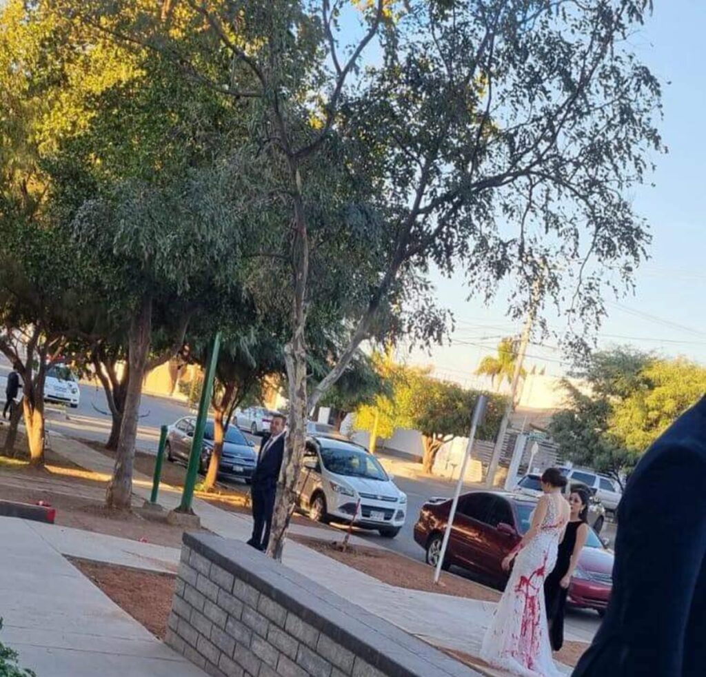 Para impedirla, atacan a novia en pleno día de su boda