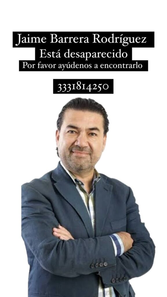 Desaparece el periodista Jaime Barrera de Televisa Guadalajara