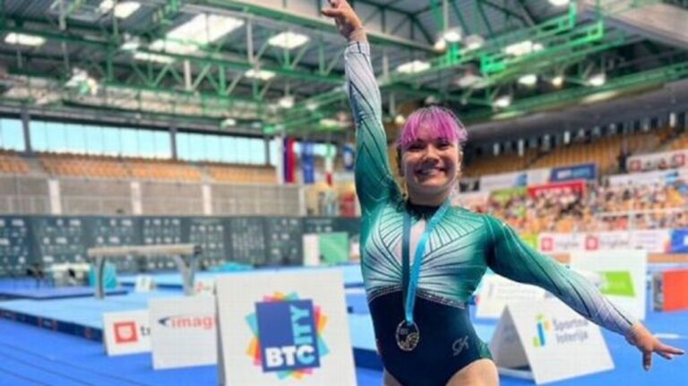 Alexa Moreno conquista el oro en Mundial de Gimnasia en Eslovenia