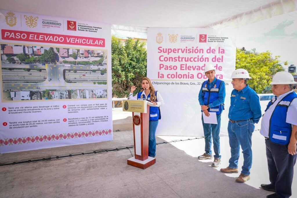 Evelyn Salgado Pineda cumple entrega de obras en Guerrero