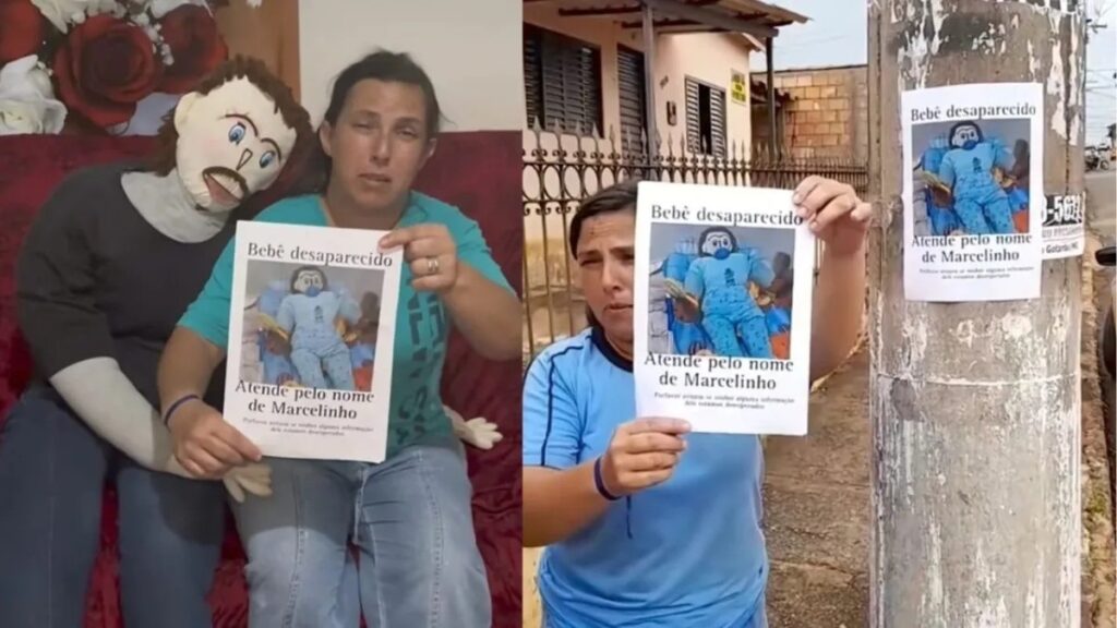 Secuestran’ a ‘bebé’ de trapo de mujer que se casó con un muñeco