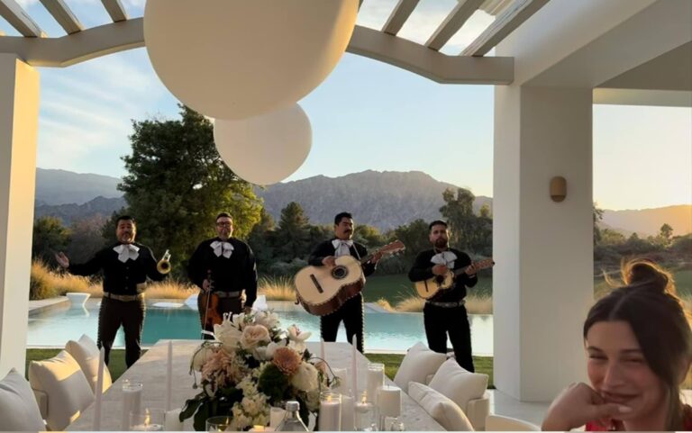 Justin Bieber sorprende a su esposa Hailey, le lleva mariachi
