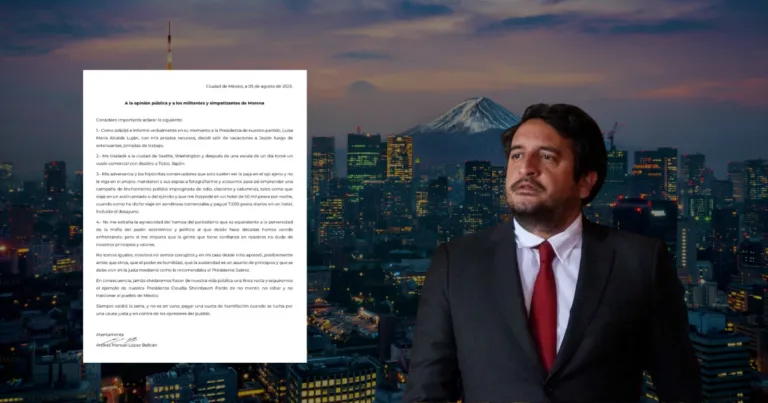 Andy López Beltrán responde a críticas por su viaje a Japón y acusa espionaje