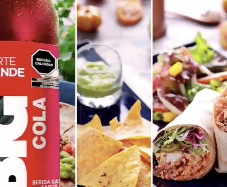 Big Cola acompañando platillos típicos mexicanos.