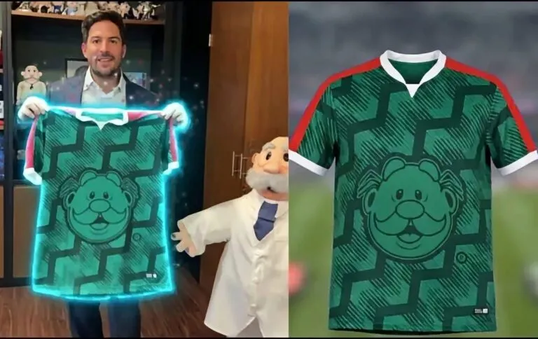 Víctor González Herrera estrena playera del Dr. Simi.