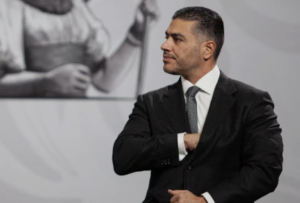Omar García Harfuch, secretario de Seguridad y Protección Ciudadana, durante una actividad pública relacionada con la agenda de seguridad nacional.